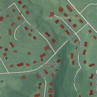Second close-up of the map of Ardencroft, Delaware print showing more streets and buildings
