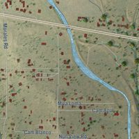 Second close-up of the map of Arenas Valley, New Mexico print showing more streets and buildings
