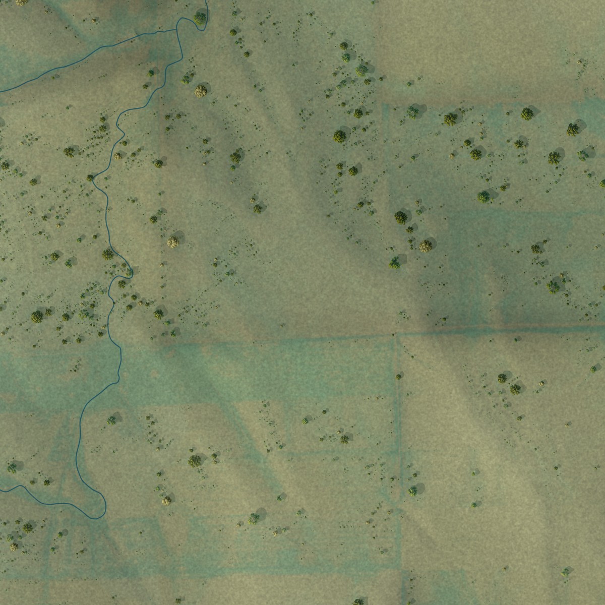 Second close-up of the map of Arickaree, Colorado print showing more streets and buildings