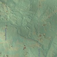 Second close-up of the map of Arthur, Michigan print showing more streets and buildings