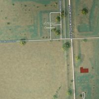 Second close-up of the map of Arthur, North Dakota print showing more streets and buildings