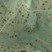 Second close-up of the map of Arthurdale, West Virginia print showing more streets and buildings