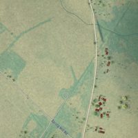 Second close-up of the map of Ashwood, South Carolina print showing more streets and buildings