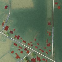 Second close-up of the map of Askewville, North Carolina print showing more streets and buildings
