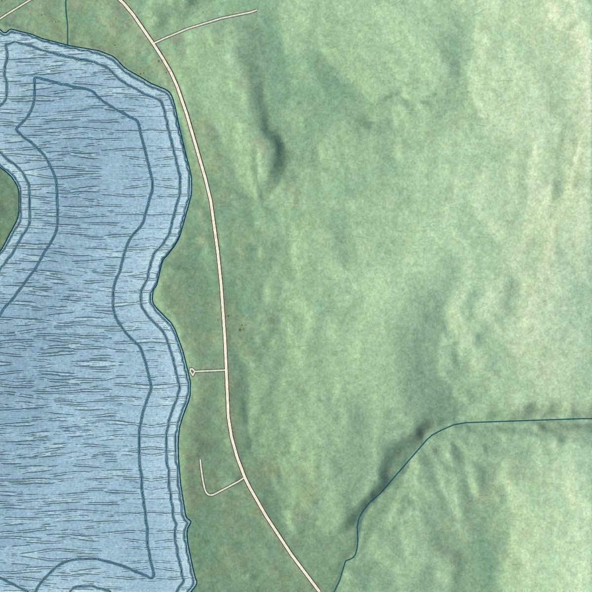 Second close-up of the map of Averill Park, New York print showing more streets and buildings