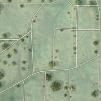 Second close-up of the map of Avondale, Missouri print showing more streets and buildings