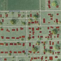 Second close-up of the map of Axtell, Nebraska print showing more streets and buildings