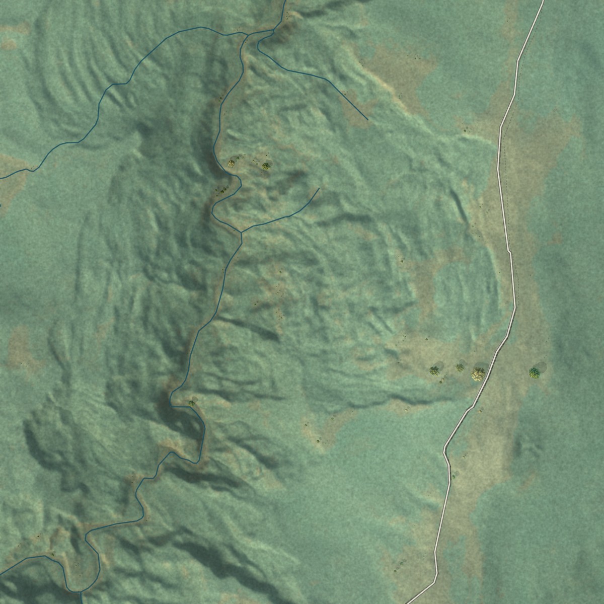 Second close-up of the map of Babb, Montana print showing more streets and buildings