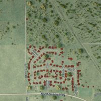 Second close-up of the map of Babson Park, Florida print showing more streets and buildings
