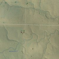 Second close-up of the map of Balko, Oklahoma print showing more streets and buildings