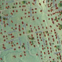 Second close-up of the map of Ball Pond, Connecticut print showing more streets and buildings