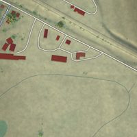 Second close-up of the map of Bancroft, Idaho print showing more streets and buildings