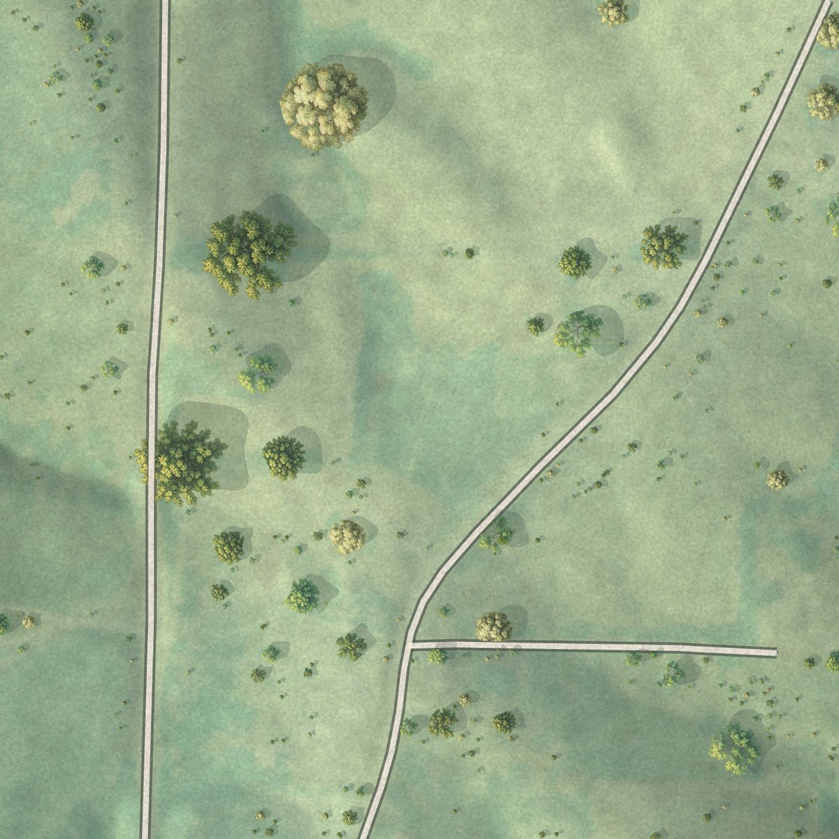 Second close-up of the map of Barnard, Missouri print showing more streets and buildings
