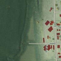 Second close-up of the map of Barneston, Nebraska print showing more streets and buildings