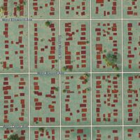 Second close-up of the map of Barnum, Colorado print showing more streets and buildings