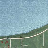 Second close-up of the map of Bear Lake, Michigan print showing more streets and buildings