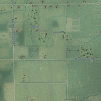Second close-up of the map of Beaver, Bay County, Michigan print showing more streets and buildings