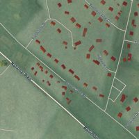 Second close-up of the map of Beaver Creek, Maryland print showing more streets and buildings