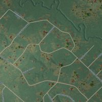 Second close-up of the map of Beaver Creek, Texas print showing more streets and buildings