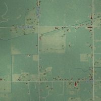 Second close-up of the map of Beaverton Township, Michigan print showing more streets and buildings