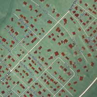 Second close-up of the map of Beesleys Point, New Jersey print showing more streets and buildings