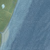 Second close-up of the map of Beluga, Alaska print showing more streets and buildings