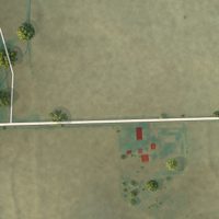 Second close-up of the map of Bendena, Kansas print showing more streets and buildings