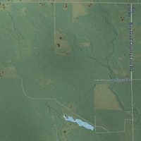 Second close-up of the map of Bentley, Michigan print showing more streets and buildings