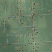 Second close-up of the map of Berlin, St. Clair County, Michigan print showing more streets and buildings