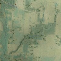 Second close-up of the map of Berrydale, Florida print showing more streets and buildings