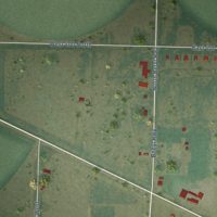 Second close-up of the map of Beryl Junction, Utah print showing more streets and buildings