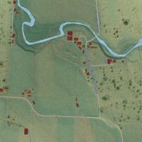Second close-up of the map of Bethany, Marion County, Oregon print showing more streets and buildings