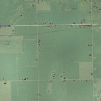 Second close-up of the map of Bethany, Michigan print showing more streets and buildings