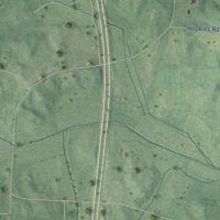 Second close-up of the map of Bethel Springs, Tennessee print showing more streets and buildings