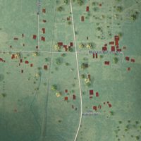 Second close-up of the map of Big Point, Mississippi print showing more streets and buildings