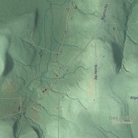 Second close-up of the map of Birdsall, New York print showing more streets and buildings
