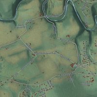 Second close-up of the map of Black Creek, Pennsylvania print showing more streets and buildings