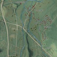 Second close-up of the map of Blair, Pennsylvania print showing more streets and buildings
