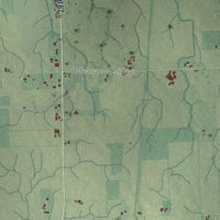 Second close-up of the map of Bloomfield, Jay County, Indiana print showing more streets and buildings