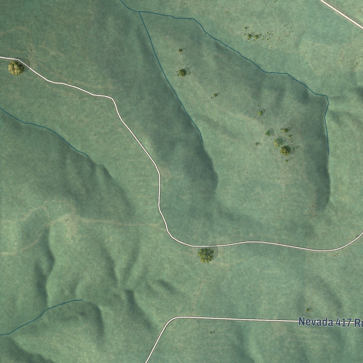 Second close-up of the map of Bluff City, Arkansas print showing more streets and buildings
