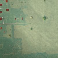 Second close-up of the map of Bluff City, Kansas print showing more streets and buildings