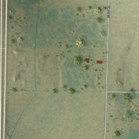 Second close-up of the map of Bluffton, Georgia print showing more streets and buildings