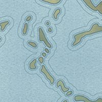 Second close-up of the map of Boothville, Louisiana print showing more streets and buildings