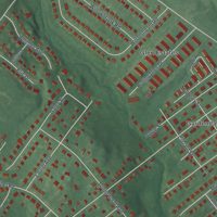 Second close-up of the map of Boothwyn, Pennsylvania print showing more streets and buildings