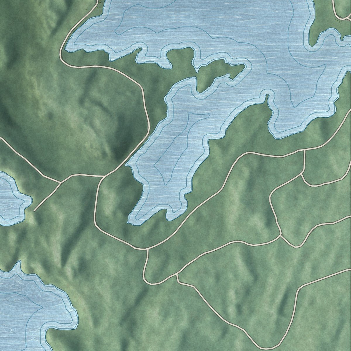 Second close-up of the map of the Borough of Andover, Sussex County, New Jersey print showing more streets and buildings