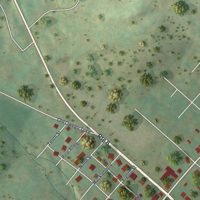 Second close-up of the map of the Borough of Milford, Pike County, Pennsylvania print showing more streets and buildings
