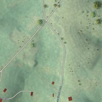 Second close-up of the map of Bostic, North Carolina print showing more streets and buildings