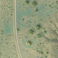 Second close-up of the map of Boys Ranch, Texas print showing more streets and buildings