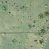 Second close-up of the map of Braddock, North Dakota print showing more streets and buildings
