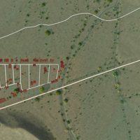 Second close-up of the map of Brenda, Arizona print showing more streets and buildings
